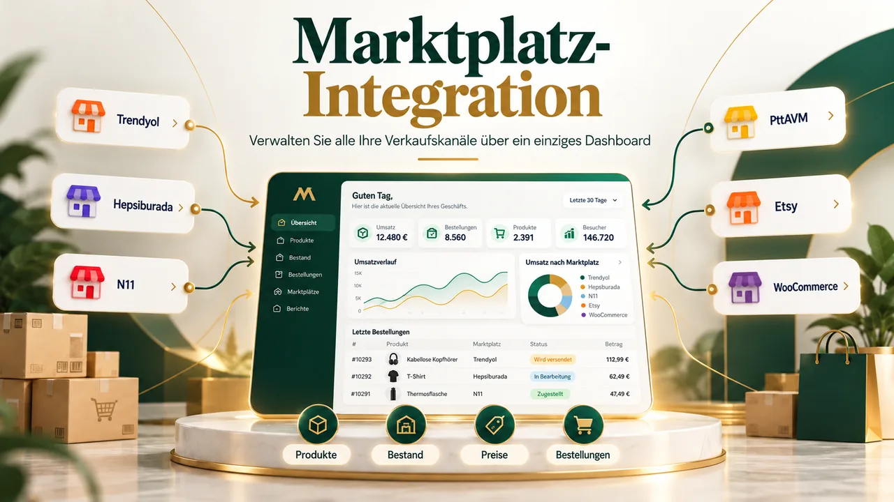 Marktplatz-Integration für die zentrale Verwaltung Ihrer Verkaufskanäle