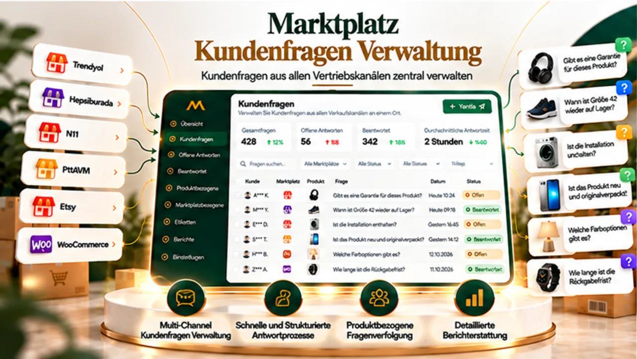 Kundenfragen aus Marktplätzen zentral verwalten