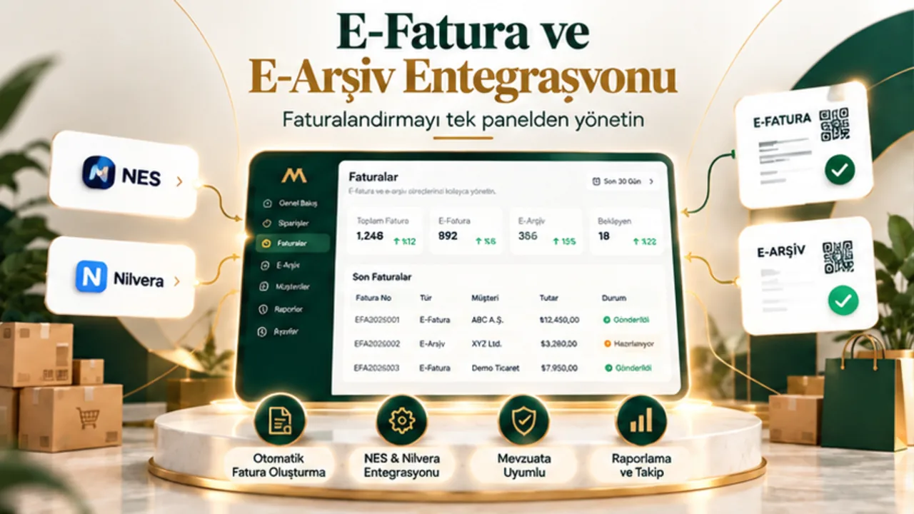 E-Fatura ve E-Arşiv Entegrasyonu ile Faturalandırmayı Merkezileştirin