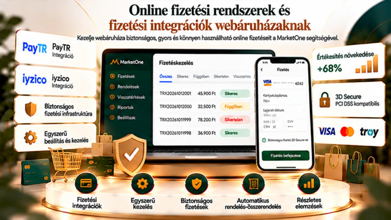 Online fizetési rendszerek és fizetési integrációk webáruházaknak