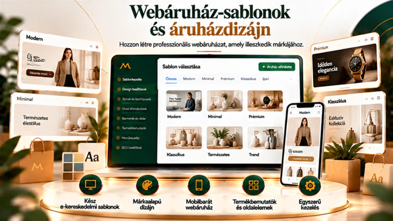 Webáruház-sablonok és egyedi megjelenés márkájához