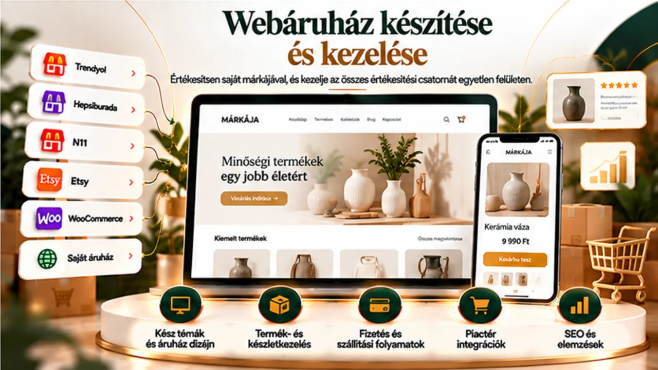 Hozzon létre saját webáruházat, és kezelje egyetlen platformon