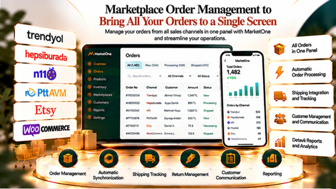 Manage Marketplace Orders from One Dashboard