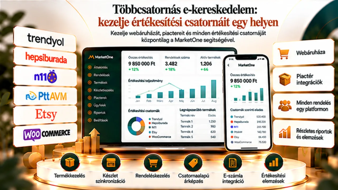 Többcsatornás e-kereskedelem: kezelje értékesítési csatornáit egy helyen