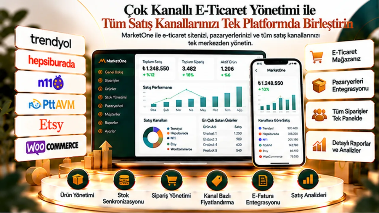 Çok Kanallı E-Ticaret Yönetimi ile Tüm Satış Kanallarınızı Tek Platformda Birleştirin