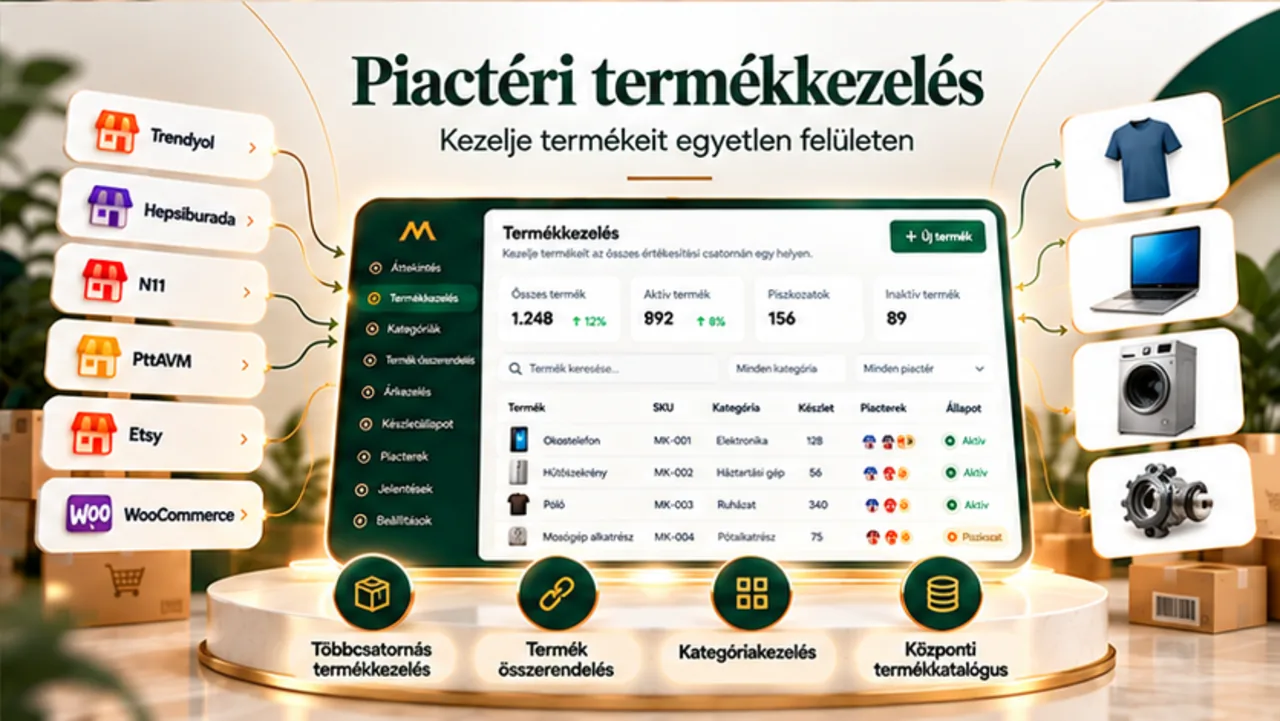 Kezelje piactéri termékeit egyetlen központi felületen