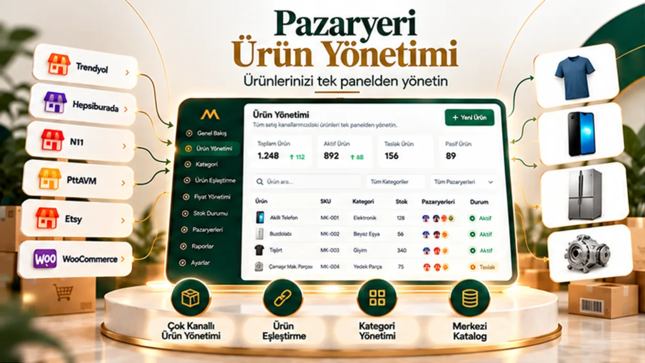 Pazaryeri Ürün Yönetimi ile Ürünlerinizi Tek Panelden Yönetin