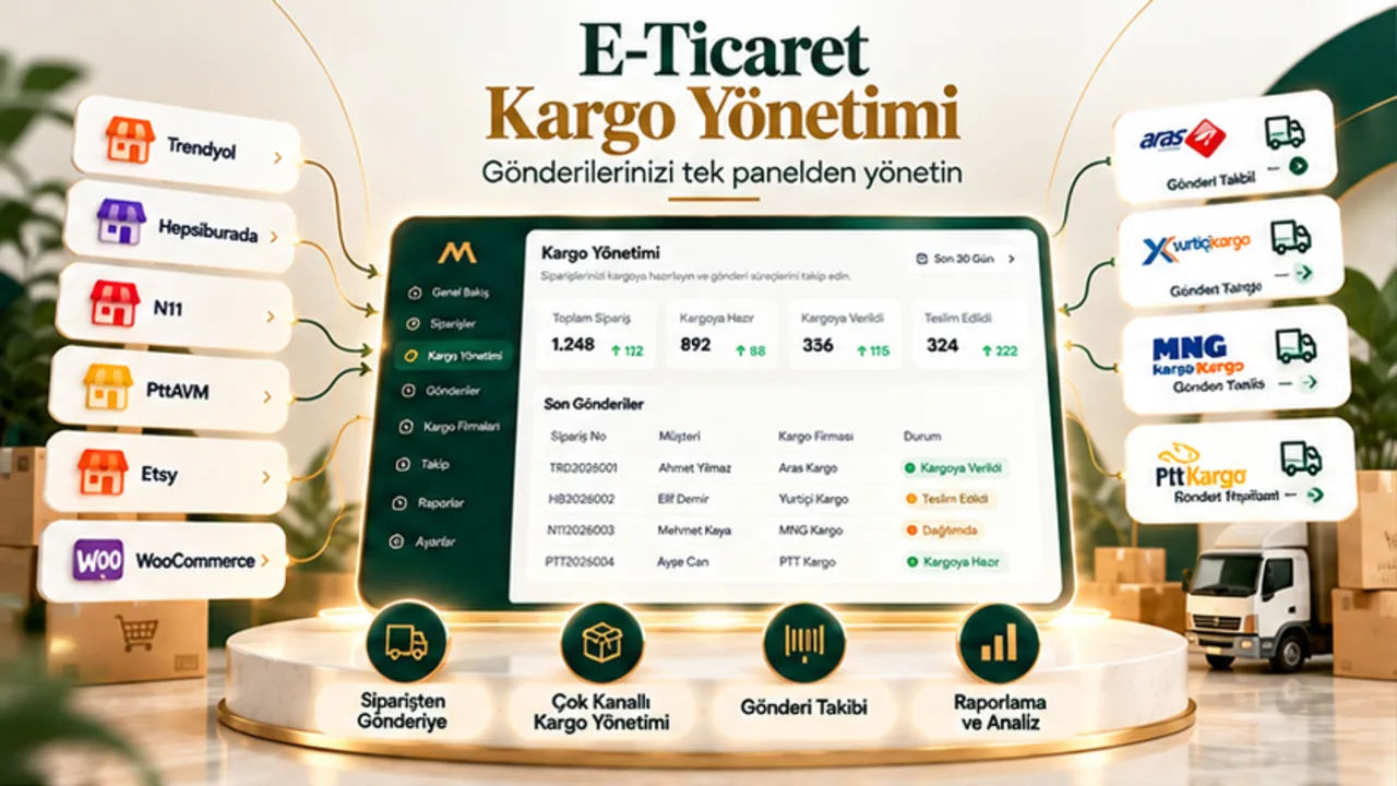 E-Ticaret Kargo Yönetimi ile Gönderilerinizi Tek Panelden Yönetin