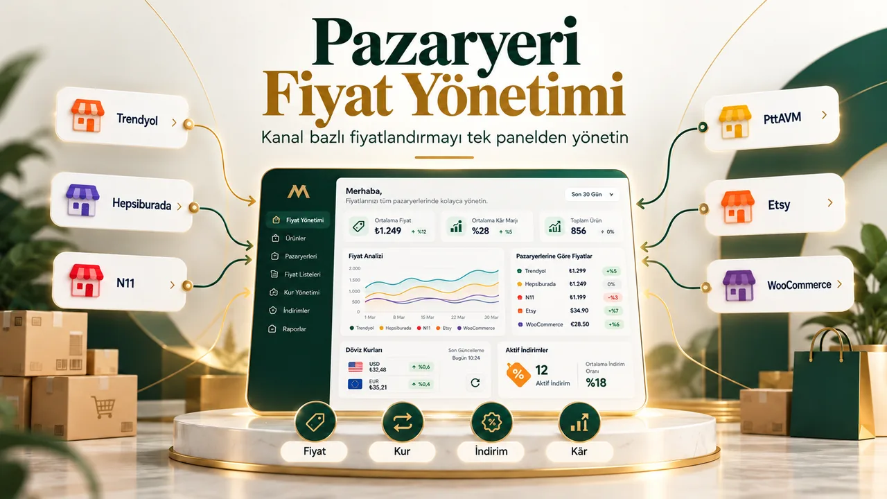 Pazaryeri Fiyat Yönetimi ile Kanal Bazlı Fiyatlandırma Yapın