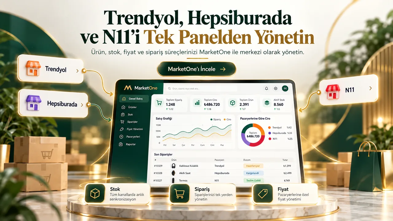 Trendyol, Hepsiburada ve N11’i Tek Panelden Yönetin